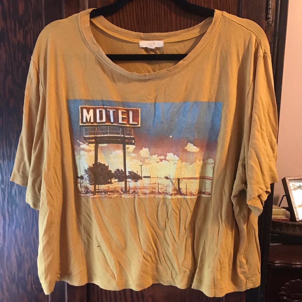 Yellow crop top